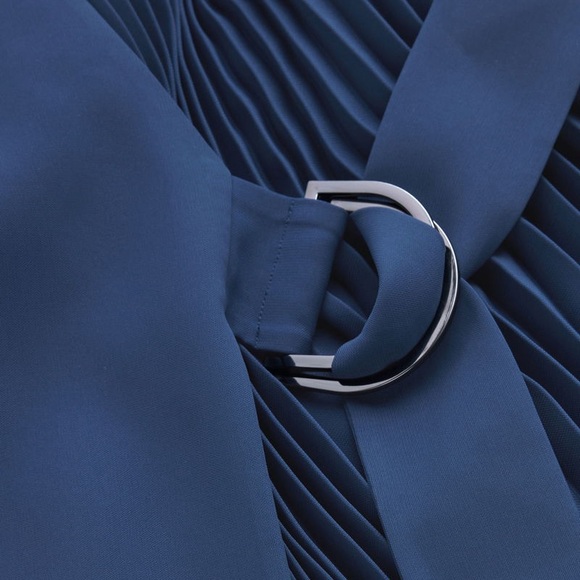 COS Pleated Front Wrap Dress Size 38 / US 8 - Picture 9 of 13